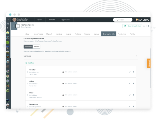 Custom Organisation Data Platform